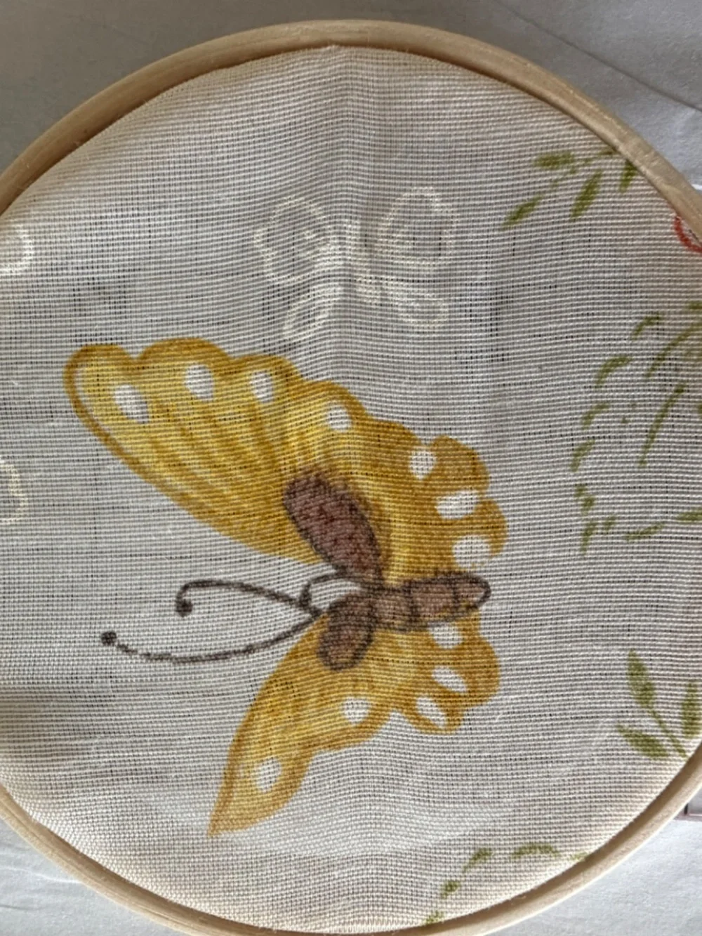 4 pc Vintage Wall Decor With Butterfly And Flower In Fabulous Orange And Greens